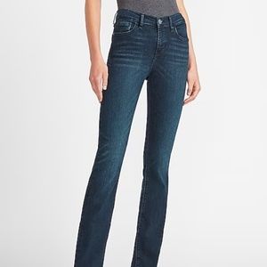 Brand New  Express Woman’s Jeans Size 12 R Barely Boot Mid Rise NWT Dark Wash